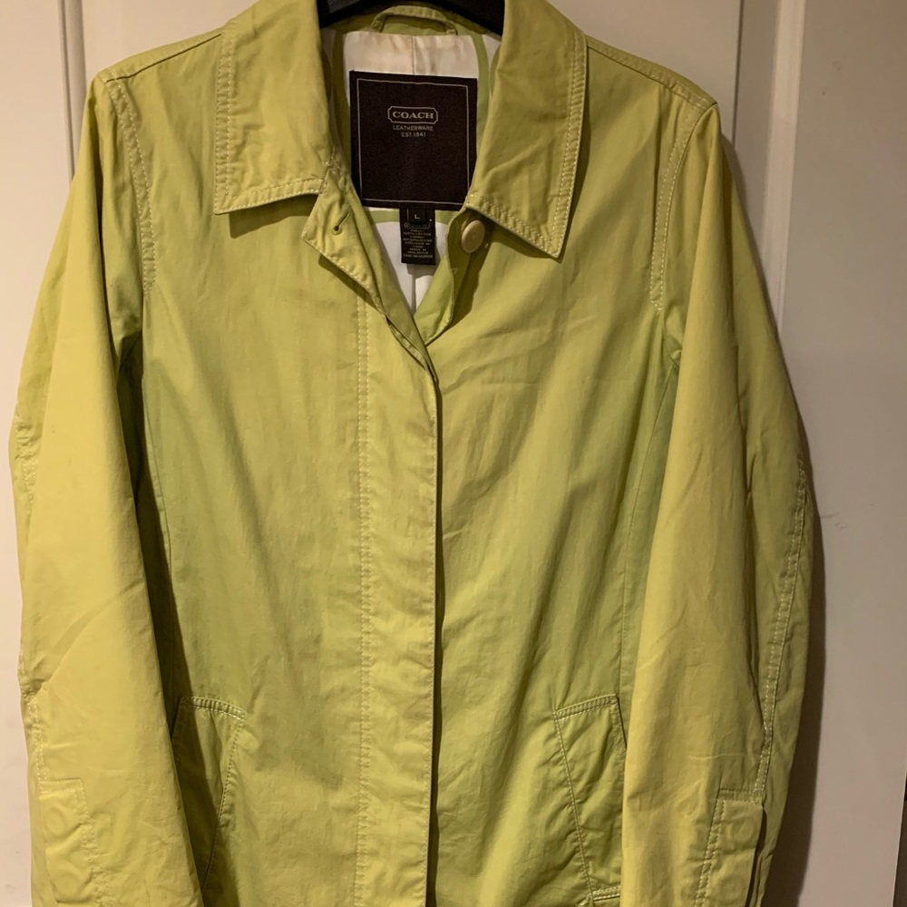 Lime Coach Trench Coat